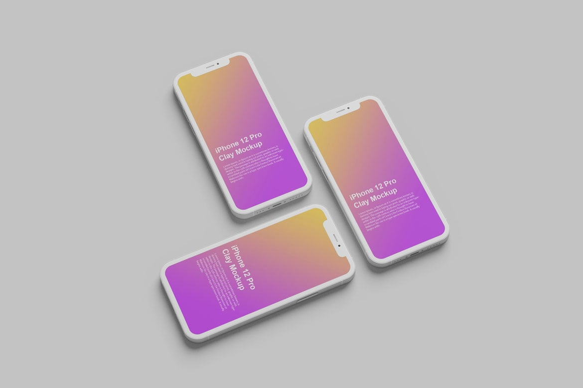 图片[4]-Phone 12 Pro Clay Mockup（562105）-技能树
